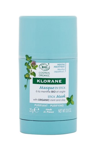 Klorane Aquatic Mint Pleťová maska Stick Mask 25 g pro ženy