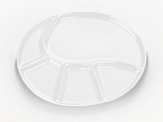 KELA Fondue talíř VRONI bílá 28,5 x 22 cm KL-67406