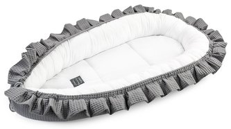 Floo for baby hnízdečko Waffle_Graphite/white