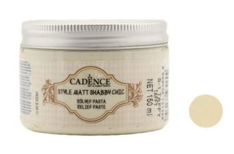 Reliefní pasta křídová Cadence Shabby Chic - světlá krémová, linen / 150 ml
