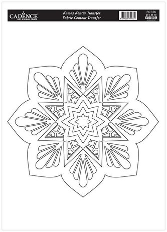 Transferový obrázek na textil Cadence 25x35 cm / Mandala 6