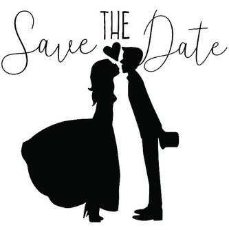 Dřevěné razítko Aladine velikost F - save the date, náš den Dřevěné razítko Aladine velikost F - save the date, náš den
