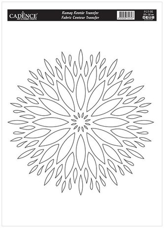 Transferový obrázek na textil Cadence 25x35 cm / Mandala 5