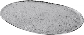 Stříbrný tác s reliéfem 39x35x1,5 cm