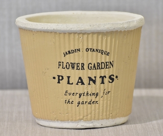 Keramický květináč Plants brown 16,5x13,5cm