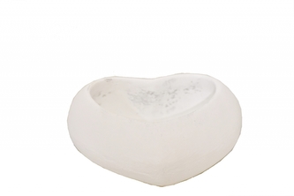 Kvetináč srdce biely 6,5x16x15,5 cm