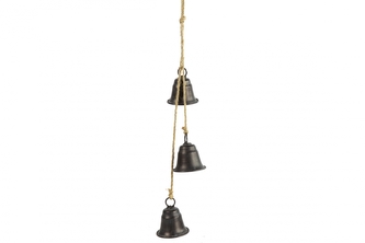 Kovové zvonky Graham s/3, černé, 60 cm