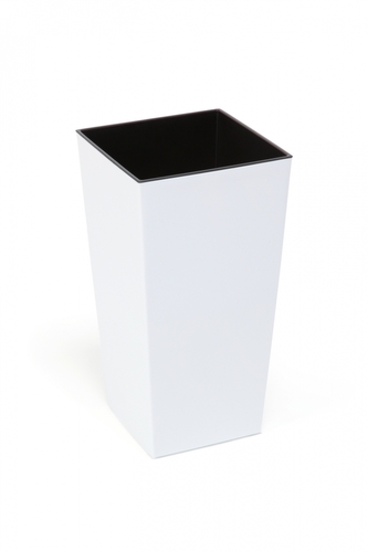 Plastový kvetináč Finezia 250x250 mm, biely