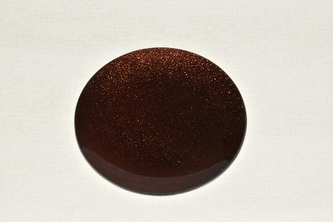 Skleněný tác 20 cm, hnědý s perletí