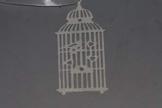 Kovová klícka-ptáček a srdíčko