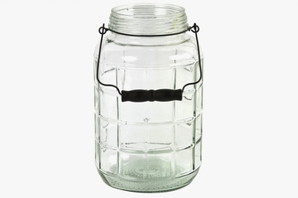 Skleněná lucerna Nasir 28,5x18 cm