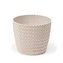 Plastový květináč Magnolia Jersey ECO 160 mm, bílý