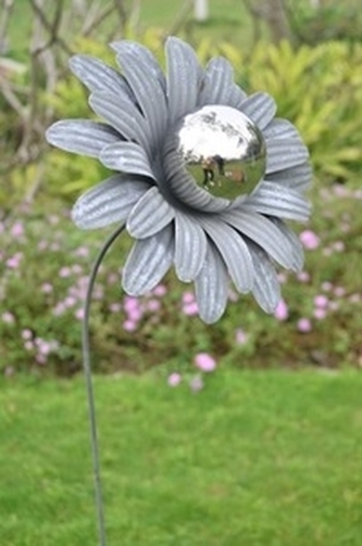 Kovový zápich květina 96x24x24 cm