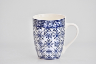 Porcelánový hrnek - modrý dekor VII