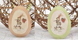 Kovové vajíčko na zavěšení 10 cm