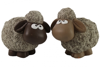 Keramická ovečka Dolly L hnědá