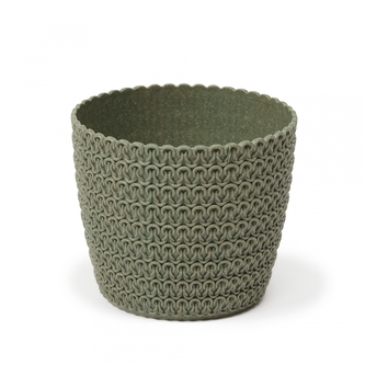 Plastový květináč Magnolia Jersey ECO 160 mm, zelený lesní
