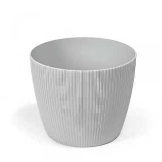 Plastový květináč Magnolia Jumper 220 mm, světle šedý