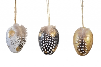 Plastová vajíčka na zavěšení, s/24, 4 cm