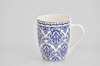 Porcelánový hrnek - modrý dekor XI