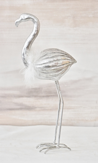 Plameňák Joe silver 18 cm