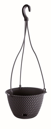 Závěsný květináč Splofy Round W antracit 23 cm