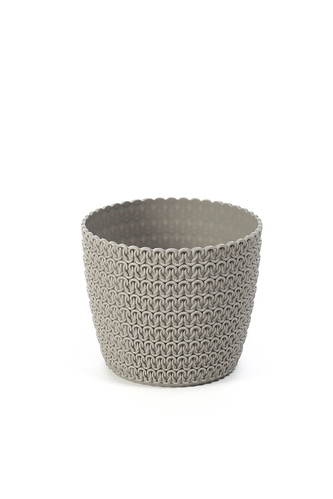 Plastový květináč Magnolia Jersey 300 mm, taupe