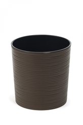 Plastový kvetináč Malwa 190 mm vrúbok, mocca