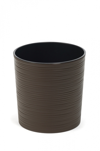 Plastový kvetináč Malwa 190 mm vrúbok, mocca