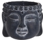 Betonový květináč Buddha 12,5x16 cm, tmavě šedý