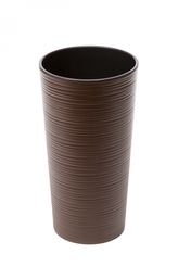 Plastový kvetináč Lilia 370 mm vrúbok, mocca