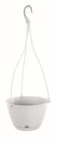Závěsný květináč Splofy Round W bílý 23 cm