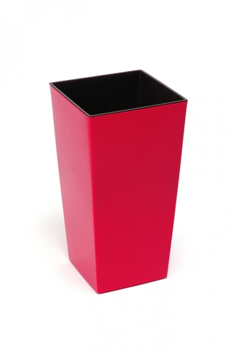 Plastový květináč  Finezia 140x140 mm, červený