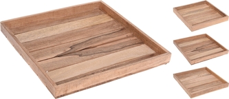 Dřevěný tác Mango sada 3 ks