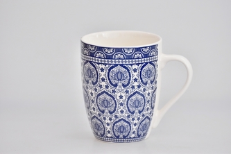Porcelánový hrnek - modrý dekor III