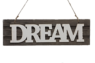 Dřevěná cedulka DREAM