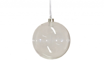 Sklenená banka, číre sklo 10 cm