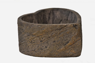 Cementový květináč - srdce Carbo 7x14x13 cm