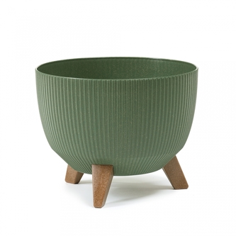 Plastová mísa Roma eco wood jumper 240 mm, zelená lesní