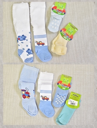 Detské pančucháče chlapčenské 2x, ponožky 2x