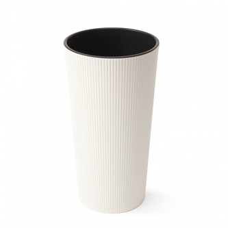 Plastový kvetináč Lilia Jumper 465 mm, krémový