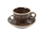 Hrnek s podtalířkem Carmen brown espresso 100 ml