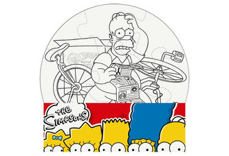 The Simpsons: Vymaluj si kruh/Mini puzzle