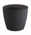Plastový květináč Wheaty 18,9 cm, antracit