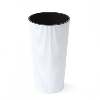 Plastový květináč Lilia Jumper 364 mm, bílý