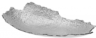 Hliníkový stříbrný tác B