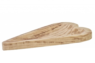 Dřevěné srdce Paulownia 41,5x23x3 cm
