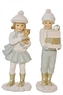 Figurka holka, kluk 16x8x5,5 cm