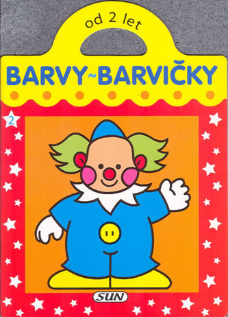 Barvy barvičky Klaun - omalovánka