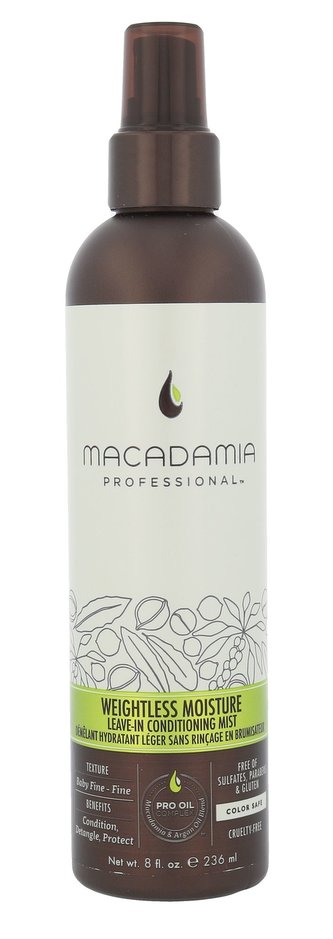 Macadamia Hydratační mlha pro nepoddajné a krepaté vlasy Weightless Repair (Conditioning Mist) Objem 236 ml woman